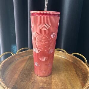 Starbucks Textured Pink Tumbler 24oz